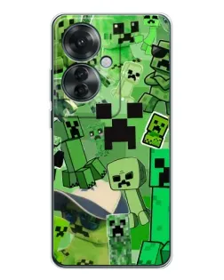 Чохол для OPPO Reno 11F з картинкою «Кріпери Minecraft»