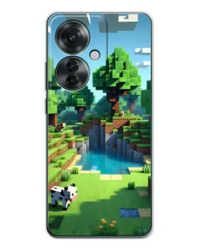 Чехол для OPPO Reno 11F с картинкой «Minecraft летний день» Чехол для OPPO Reno 11F с картинкой «Minecraft летний день»