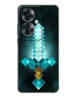 Чохол для OPPO Reno 11F з картинкою «Алмазний меч неон»