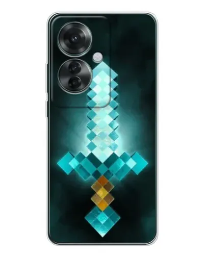 Чехол для OPPO Reno 11F с картинкой «Алмазный меч неон» Чехол для OPPO Reno 11F с картинкой «Алмазный меч неон»
