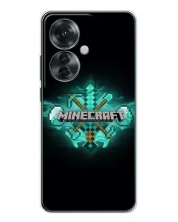 Чохол для OPPO Reno 11F з картинкою «Minecraft Diamond лого»