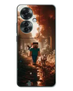 Чохол для OPPO Reno 11F з картинкою «Стів у лісі»