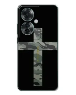 Чехол для OPPO Reno 11F с картинкой «Милитари Крест»