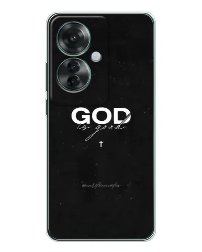 Чехол для OPPO Reno 11F с картинкой «GOD — Бог над всем»