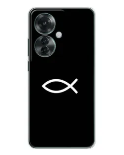 Чехол для OPPO Reno 11F с картинкой «Символ рыбы Jesus» Чехол для OPPO Reno 11F с картинкой «Символ рыбы Jesus»