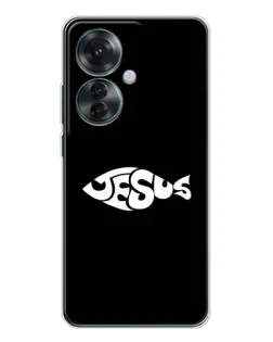 Чехол для OPPO Reno 11F с картинкой «Рыба Jesus» Чехол для OPPO Reno 11F с картинкой «Рыба Jesus»
