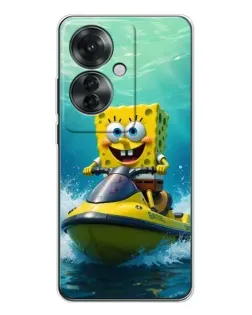 Чехол для OPPO Reno 11F с картинкой «Спанч Боб на гидроцикле» Чехол для OPPO Reno 11F с картинкой «Спанч Боб на гидроцикле»