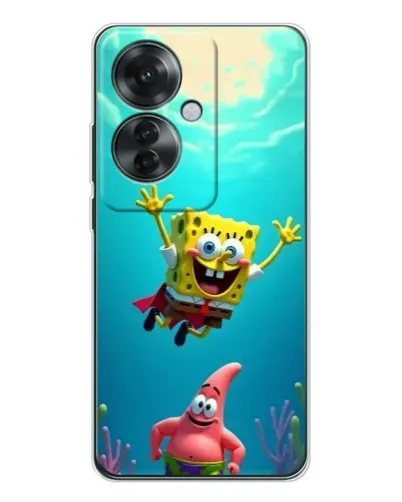 Чехол для OPPO Reno 11F с картинкой «Спанч Боб под водой» Чехол для OPPO Reno 11F с картинкой «Спанч Боб под водой»