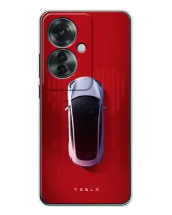 Чохол для OPPO Reno 11F з картинкою «Tesla Top View» Чохол для OPPO Reno 11F з картинкою «Tesla Top View»