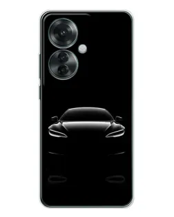 Чохол для OPPO Reno 11F з картинкою «Силует Tesla Night» Чохол для OPPO Reno 11F з картинкою «Силует Tesla Night»