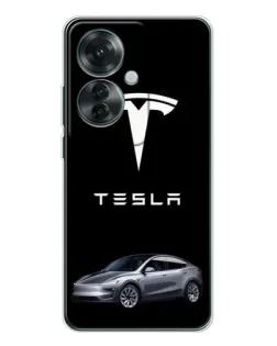 Чохол для OPPO Reno 11F з картинкою «Tesla Model Y» Чохол для OPPO Reno 11F з картинкою «Tesla Model Y»