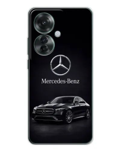 Чехол для OPPO Reno 11F с картинкой «Mercedes — решетка радиатора»