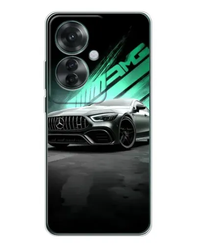 Чехол для OPPO Reno 11F с картинкой «Темный Mercedes AMG»