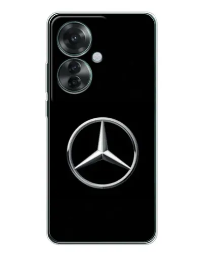 Чехол для OPPO Reno 11F с картинкой «Mercedes классический лого»