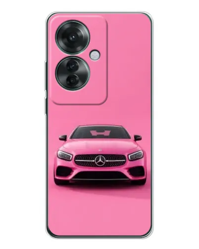 Чехол для OPPO Reno 11F с картинкой «Розовый Mercedes AMG» Чехол для OPPO Reno 11F с картинкой «Розовый Mercedes AMG»