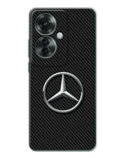 Чехол для OPPO Reno 11F с картинкой «Карбоновый Mercedes стиль»