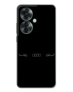 Чехол для OPPO Reno 11F с картинкой «Audi — световой подпись» Чехол для OPPO Reno 11F с картинкой «Audi — световой подпись»