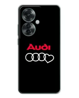 Чехол для OPPO Reno 11F с картинкой «Логотип Audi Heart» Чехол для OPPO Reno 11F с картинкой «Логотип Audi Heart»