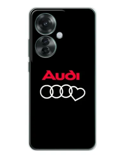 Чехол для OPPO Reno 11F с картинкой «Логотип Audi Heart»