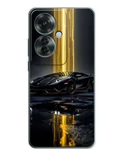 Чохол для OPPO Reno 11F з картинкою «Нічний Lamborghini драйв»