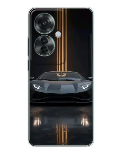 Чехол для OPPO Reno 11F с картинкой «Lamborghini золотые линии» Чехол для OPPO Reno 11F с картинкой «Lamborghini золотые линии»