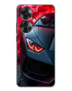 Чохол для OPPO Reno 11F з картинкою «Lamborghini червоне сяйво»
