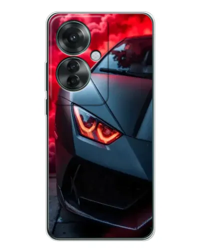 Чехол для OPPO Reno 11F с картинкой «Lamborghini красное сияние» Чехол для OPPO Reno 11F с картинкой «Lamborghini красное сияние»