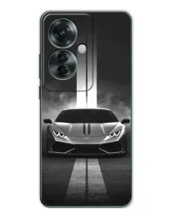 Чохол для OPPO Reno 11F з картинкою «Lamborghini симетрія доріг»