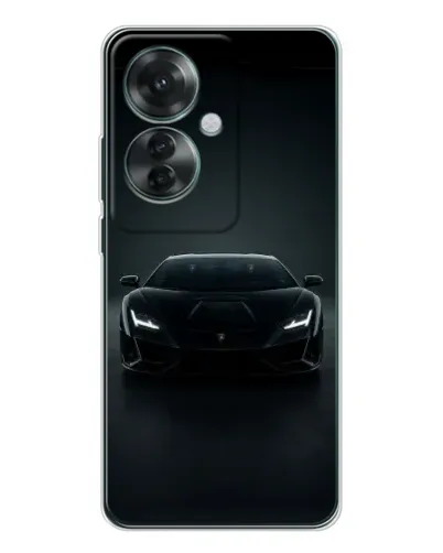 Чехол для OPPO Reno 11F с картинкой «Черный Lamborghini Aventador» Чехол для OPPO Reno 11F с картинкой «Черный Lamborghini Aventador»