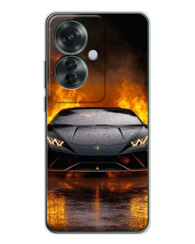Чехол для OPPO Reno 11F с картинкой «Lamborghini в огне» Чехол для OPPO Reno 11F с картинкой «Lamborghini в огне»