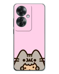 Чехол для OPPO Reno 11F с картинкой «Pusheen и печенье» Чехол для OPPO Reno 11F с картинкой «Pusheen и печенье»