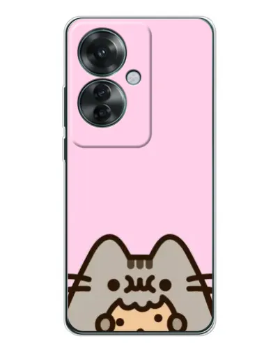 Чехол для OPPO Reno 11F с картинкой «Pusheen и печенье» Чехол для OPPO Reno 11F с картинкой «Pusheen и печенье»