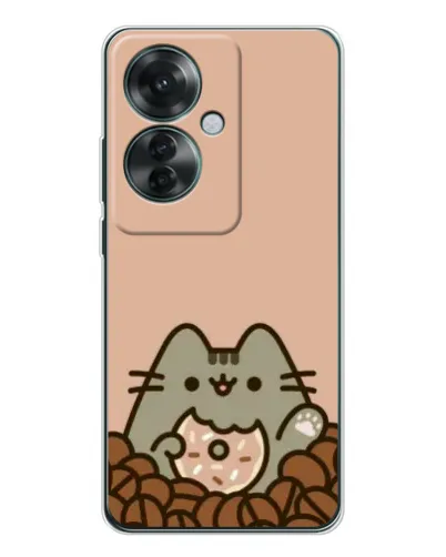 Чехол для OPPO Reno 11F с картинкой «Кофейный Пушин» Чехол для OPPO Reno 11F с картинкой «Кофейный Пушин»