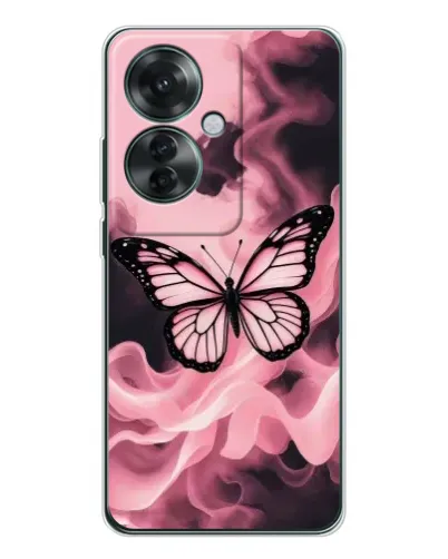 Чехол для OPPO Reno 11F с картинкой «Бабочка в дыму» Чехол для OPPO Reno 11F с картинкой «Бабочка в дыму»