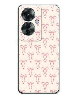 Чехол для OPPO Reno 11F с картинкой «Розовые бантики Coquette» Чехол для OPPO Reno 11F с картинкой «Розовые бантики Coquette»