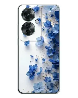 Чехол для OPPO Reno 11F с картинкой «Голубой цветочный каскад» Чехол для OPPO Reno 11F с картинкой «Голубой цветочный каскад»