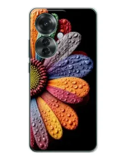 Чехол для OPPO Reno 11F с картинкой «Радужный цветок» Чехол для OPPO Reno 11F с картинкой «Радужный цветок»