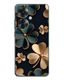 Чехол для OPPO Reno 11F с картинкой «Клевер в золоте» Чехол для OPPO Reno 11F с картинкой «Клевер в золоте»