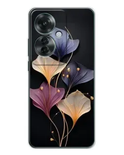 Чехол для OPPO Reno 11F с картинкой «Лиловые цветы грации» Чехол для OPPO Reno 11F с картинкой «Лиловые цветы грации»