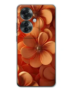 Чехол для OPPO Reno 11F с картинкой «Оранжевый макро цветок» Чехол для OPPO Reno 11F с картинкой «Оранжевый макро цветок»