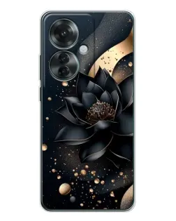 Чехол для OPPO Reno 11F с картинкой «Черный лотос» Чехол для OPPO Reno 11F с картинкой «Черный лотос»