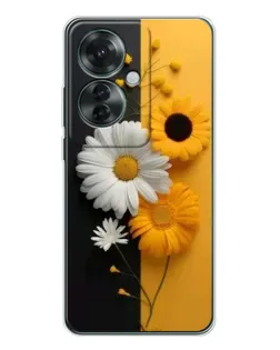Чехол для OPPO Reno 11F с картинкой «Подсолнух и ромашка» Чехол для OPPO Reno 11F с картинкой «Подсолнух и ромашка»