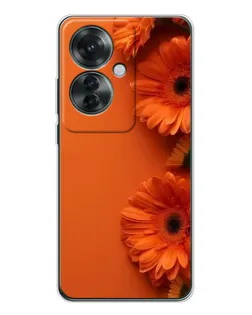 Чехол для OPPO Reno 11F с картинкой «Оранжевые герберы» Чехол для OPPO Reno 11F с картинкой «Оранжевые герберы»