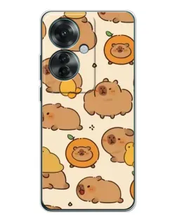Чехол для OPPO Reno 11F с картинкой «Капибары с апельсинами» Чехол для OPPO Reno 11F с картинкой «Капибары с апельсинами»