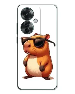 Чехол для OPPO Reno 11F с картинкой «Капибара в очках» Чехол для OPPO Reno 11F с картинкой «Капибара в очках»