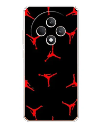 Чехол для OPPO Reno 12 F с картинкой «Jordan Red Pattern» Чехол для OPPO Reno 12 F с картинкой «Jordan Red Pattern»