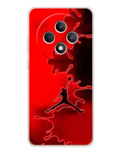 Чехол для OPPO Reno 12 F с картинкой «Jordan Red Smoke»