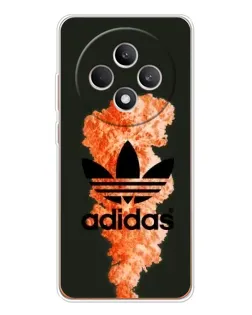 Чехол для OPPO Reno 12 F с картинкой «Оранжевый дым Adidas» Чехол для OPPO Reno 12 F с картинкой «Оранжевый дым Adidas»