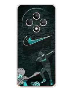 Чехол для OPPO Reno 12 F с картинкой «Спортивный арт Nike»