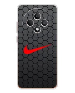 Чехол для OPPO Reno 12 F с картинкой «Nike — карбоновая сетка»